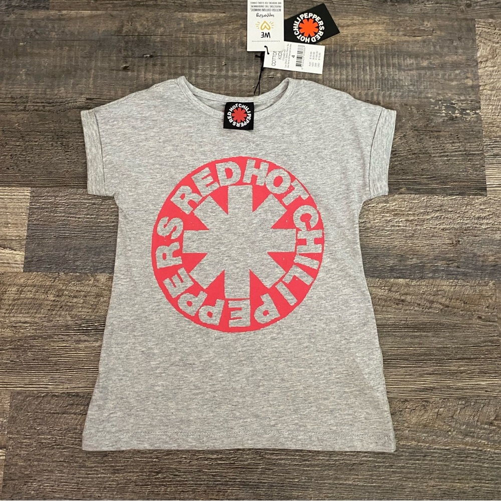 BRAND NEW w/tags! Ref Hot Chili Peppers Gray/Red Kids T-Shirt